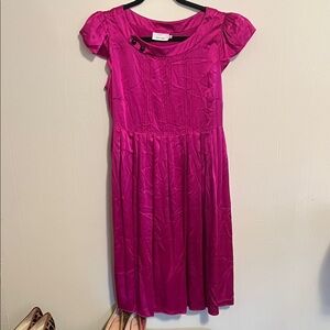 Silk dress 100% Elegant Pink Dress
